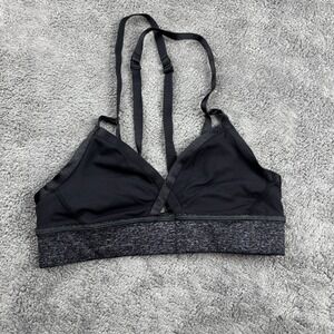 Lululemon‎ Black Sports Bra Womens XS Peep Hole Multi Strap Back